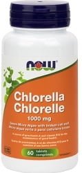 Now Chlorella 1,000mg Broken Cell Wall (60 Tablets)