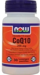Now CoQ10 100mg with Lecithin and Vitamin E (30 Lozenges)