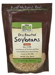 Now Dry Roasted Soybeans Unsalted (340g)