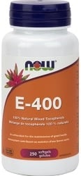 Now E-400 IU 100% Natural Mixed Tocopherols (250 Softgels)