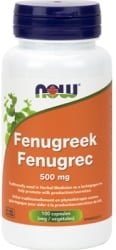 Now Fenugreek 500mg (100 Vegetable Capsules)