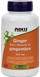 Now Ginger Root 550mg (100 Capsules)