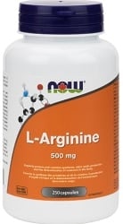 Now L-Arginine 500mg (250 Capsules)