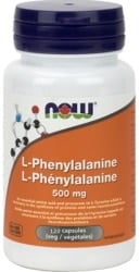 Now L-Phenylalanine 500mg (120 Vegetable Capsules)