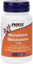 Now Melatonin 3 mg Peppermint Chewable (180 Lozenges)