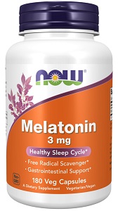 Now Melatonin 3mg (180 Capsules)