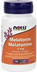 Now Melatonin 3mg Chewable - Peppermint (90 Lozenges)