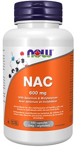 Now NAC 600mg With Selenium & Molybdenum (100 Capsules)