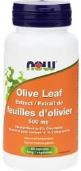 Now Olive Leaf Extract 500mg (60 Vegetable Capsules)