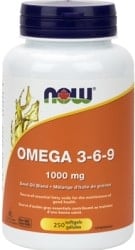 Now Omega 3-6-9 Seed Oil Blend 1,000mg (250 Softgels)