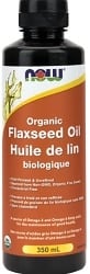 Now Organic Flax Oil Liquid (350mL)