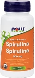 Now Organic Spirulina 500mg (200 Tablets)