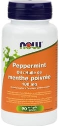 Now Peppermint Oil 180mg (60 Softgels)