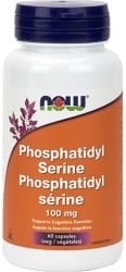 Now Phosphatidyl Serine 100mg (60 Vegetable Capsules)