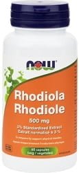 Now Rhodiola 500mg (60 Vegetable Capsules)