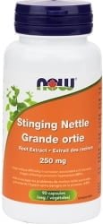 Now Stinging Nettle Root Extract 250mg (90 Vegetable Capsules)