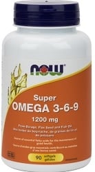 Now Super Omega 3-6-9 1,200mg (90 Softgels)