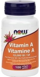 Now Vitamin A 10,000 IU (100 Softgels)