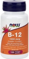 Now Vitamin B-12 1,000mcg (100 Chewable Lozenges)