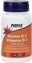 Now Vitamin D-3 1,000 IU (180 Softgels)