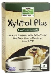 Now Xylitol Plus Sweetener Packets (75 Packets)