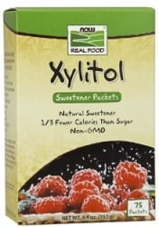 Now Xylitol Pure Sweetener Packets (75 Packets)