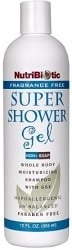 NutriBiotic Super Shower Gel - Fragrance Free (355mL)