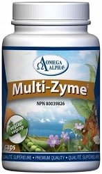 Omega Alpha Multi-Zyme (90 Vegetable Capsules)
