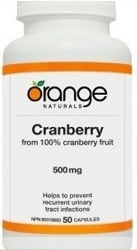 Orange Naturals Cranberry 500mg (50 Capsules)