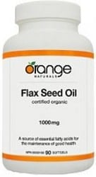 Orange Naturals Flax Seed Oil 1000mg (90 Softgels)