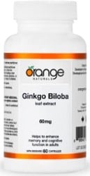 Orange Naturals Ginkgo Biloba 60mg (60 Softgels)
