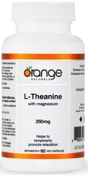 Orange Naturals L-Theanine with Magnesium 250mg (60 Vegetable Capsules)