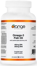 Orange Naturals Omega-3 Fish Oil (90 Softgels)