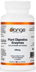 Orange Naturals Plant Digestive Enzymes (60 Vegetable Capsules)