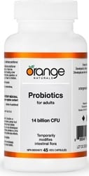Orange Naturals Probiotics For Adults 14 Billion CFU (45 Vegetable Capsules)