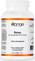 Orange Naturals Stress with Ashwagandha & Lemon Balm (60 Capsules)