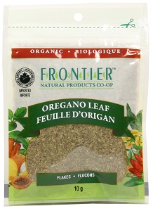 Oregano Leaf Flakes Pouch Organic (10g) - Frontier Co-op