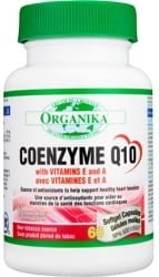Organika Coenzyme Q10 100mg with Vitamin E & A (60 Softgels)