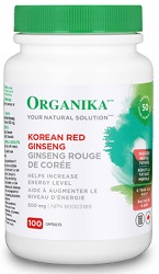 Organika Korean Red Ginseng 500mg (100 Capsules)