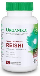 Organika Reishi (Mushroom Extract) 250mg (90 Capsules)