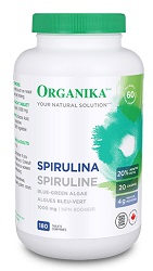 Organika Spirulina 1000mg (180 Tablets)