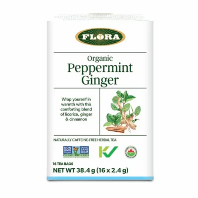 Flora Peppermint Ginger tea feature