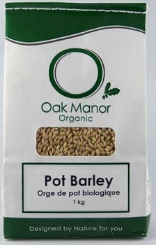 Pot Barley Hulled Organic (1kg) Oak Manor
