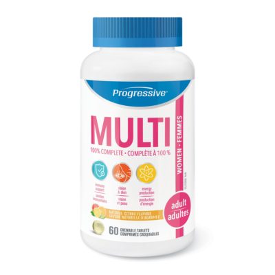 Progressive Nutrition Chewable Multivatiamin - Adult Women (60 Tablets)