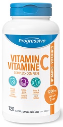 Progressive Nutrition Vitamin C Complex (120 Vegetable Capsules)