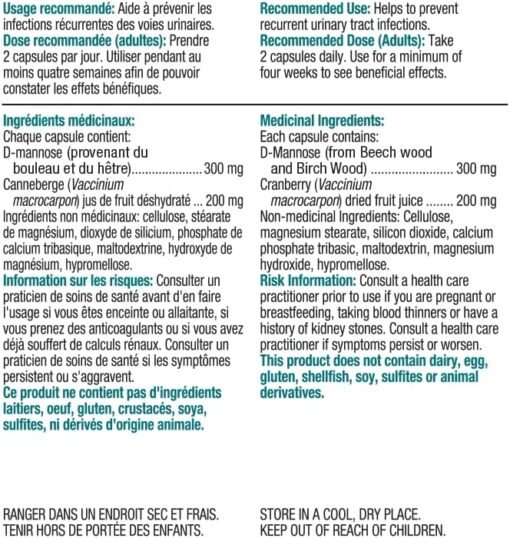 Quest D-Mannose ingredients