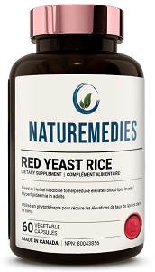 Red Rice Yeast 600mg (60 Capsules) Red Yeast Rice Brand Natures Nutrition