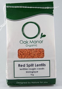 Red Split Lentils Dry Organic (1kg)