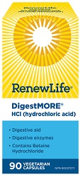 Renew Life DigestMORE HCL (90 Vegetable Capsules)