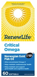 Renew Life Norwegian Gold Easy Omega (60 Capsules)